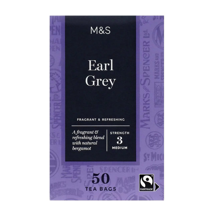 M & S Fairtrade Earl Grey Teebeutel 50 pro Packung