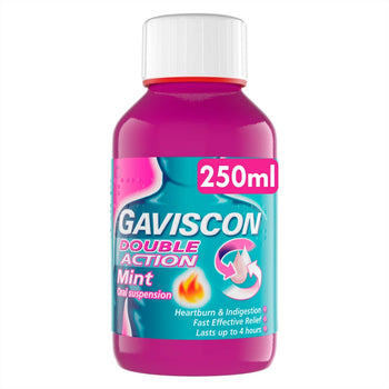 Gaviscon Double Action Heartburn & Indigestion Liquid Mint Fabor 300ml