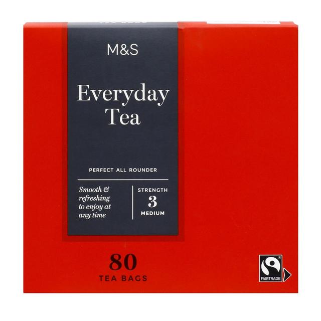 M&S Fairtrade Bolsas de té de todos los días 80 por paquete