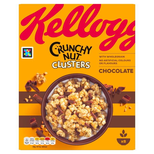 Kellogg's Crunchy Nut Chocolate Clusters 450G