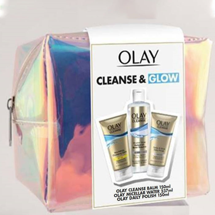 Olay Cleanse & Glow Giftset Cleanser Balm täglich Politur & Mizellar Wasser