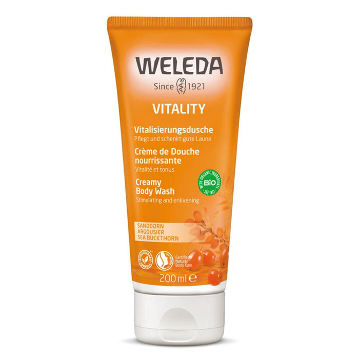 Weleda Sea Buckthorn Vitalität cremiger veganer Körperwäsche 200 ml