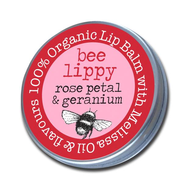 Beefayre Rose Petal y Geranium Lip Balm 10G
