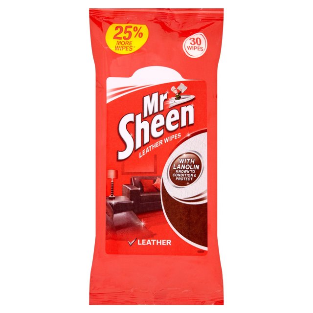 Mr Sheen Leder Politis wischt 30 pro Pack