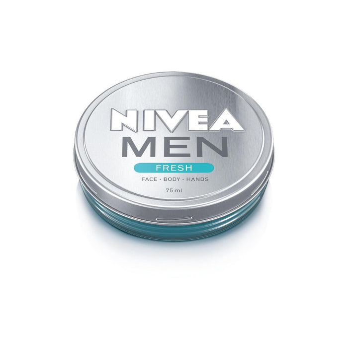 Nivea Männer frische Creme -Feuchtigkeitscreme Creme für Gesichtskörper & Hände 75 ml