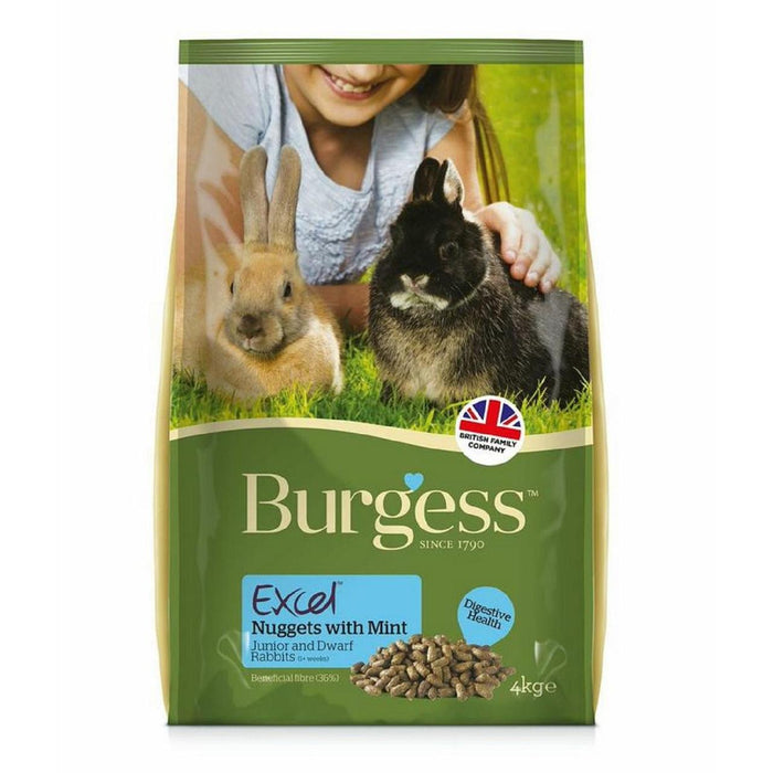 Burgess Excel Junior And Dwarf Rabbit Food 3kg