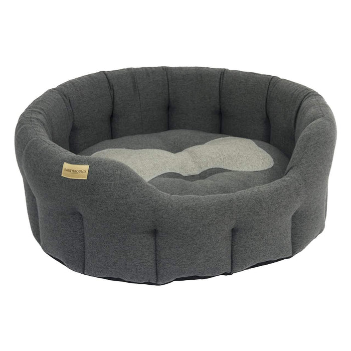 Earthbound Classic Poly Bone Grey Dog Bed Small