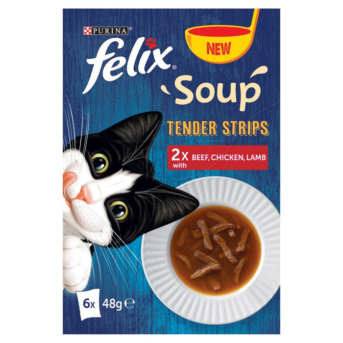 Felix Suppe Tender Streifen Fleisch 6 x 48 g