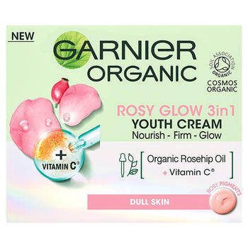 Garnier Bio Rosy Glow 3in1 Youth Creme Hagebeischernöl 50 ml