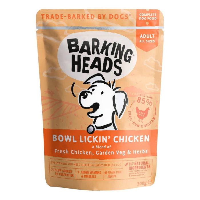 Bows Bows Bowl Lickin 'Poulet Wet Dog Aliments Scloch 300G