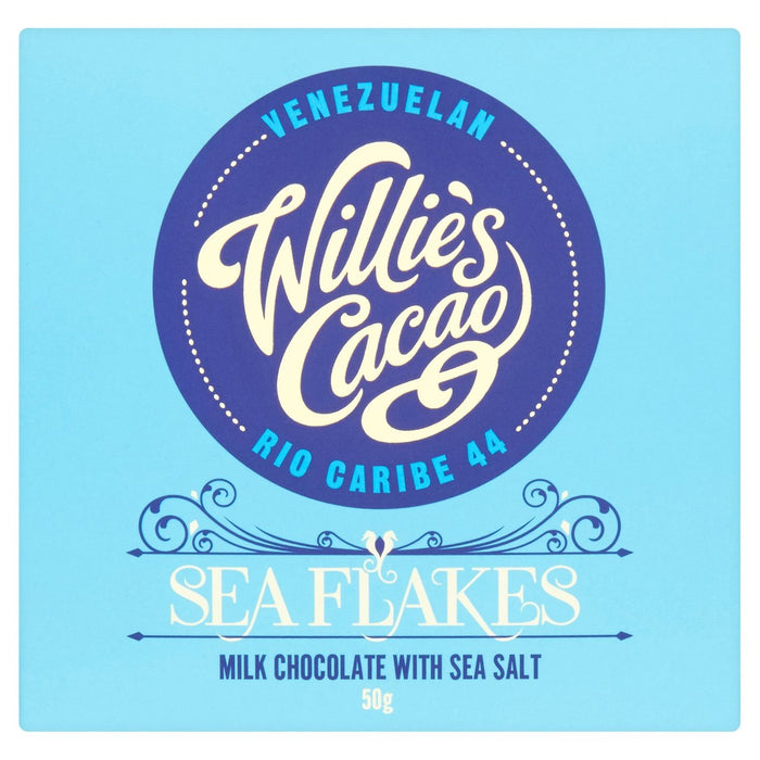 Willies Kakao -Milchschokolade mit Meersalzflocken 50g