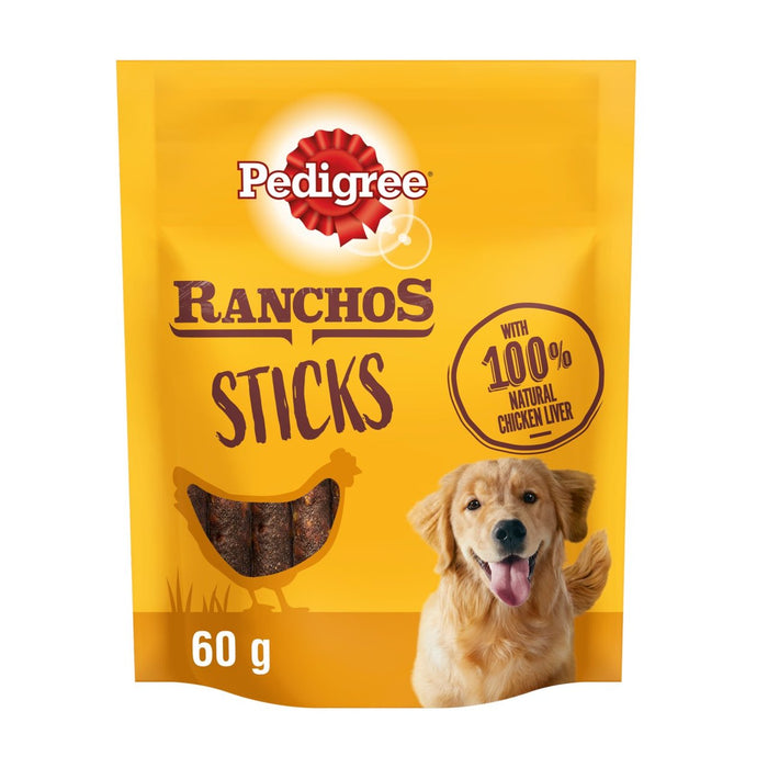 Pedigree Ranchos Sticks Dog golds con hígado de pollo 60g