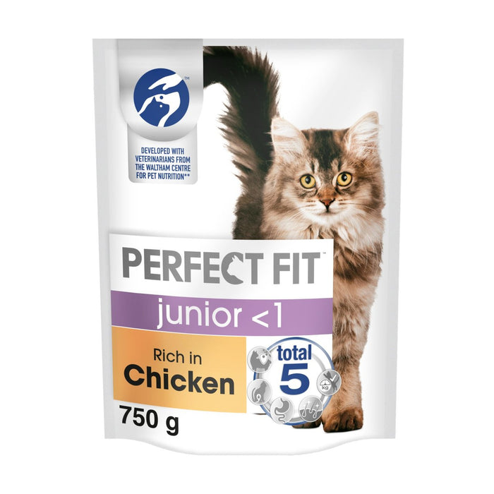 Perfekte Passform Advanced Nutrition Kätzchen komplett trockenes Katzenfutter Hühnchen 750G