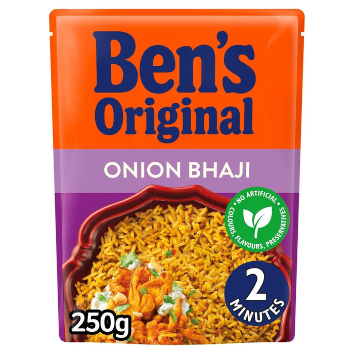 Bens Rice Onion Bhaji Microwave Rice 250g